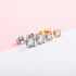TOPGRILLZ 3/4/5MM 0.1-0.5 Carat D Color Moissanite Earrings 100% 925 Sterling Silver Earrings Fashion Charm Jewelry Women Gift