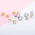 TOPGRILLZ 3/4/5MM 0.1-0.5 Carat D Color Moissanite Earrings 100% 925 Sterling Silver Earrings Fashion Charm Jewelry Women Gift