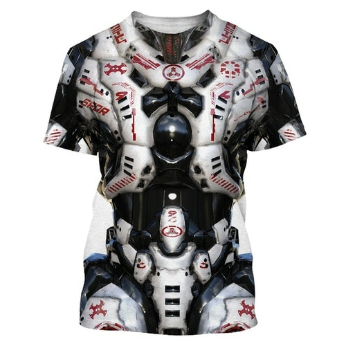 Camiseta 3d para homens moda hip hop gola redonda manga curta tops abstratos