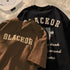 American retro simple loose short sleeved t shirt women ins creative