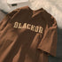 American retro simple loose short sleeved t shirt women ins creative