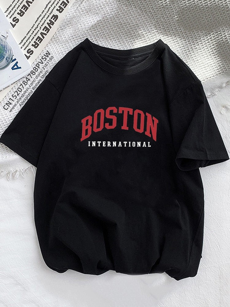 Brooklyn New York Women T Shirt Girl Graphic Printed Fashion Harajuku
