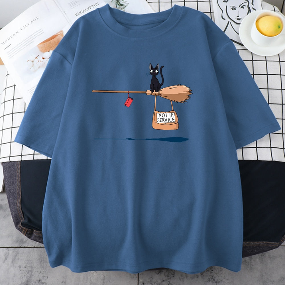 Cute Cat Not In Service Comics Printing Women Soft Cartoons Soft