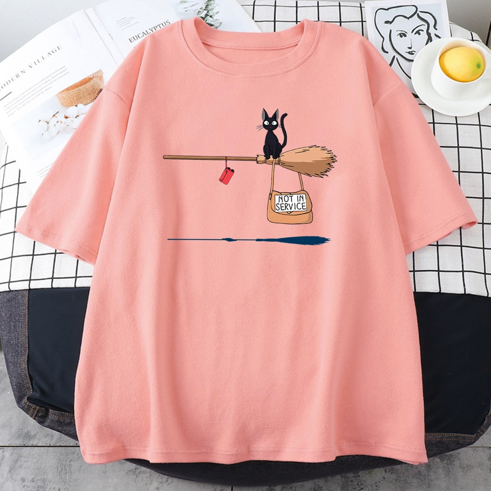 Cute Cat Not In Service Comics Printing Women Soft Cartoons Soft