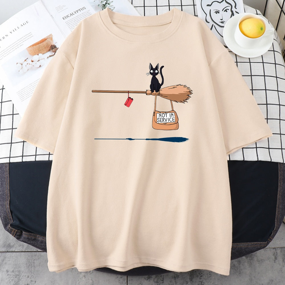 Cute Cat Not In Service Comics Printing Women Soft Cartoons Soft