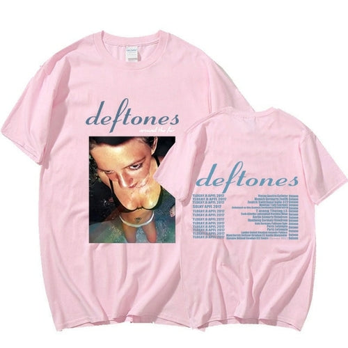 Deftones Around The Fur Tour Band Concert T-shirt Punk Hippie T-shirts