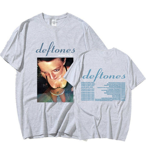 Deftones Around The Fur Tour Band Concert T-shirt Punk Hippie T-shirts