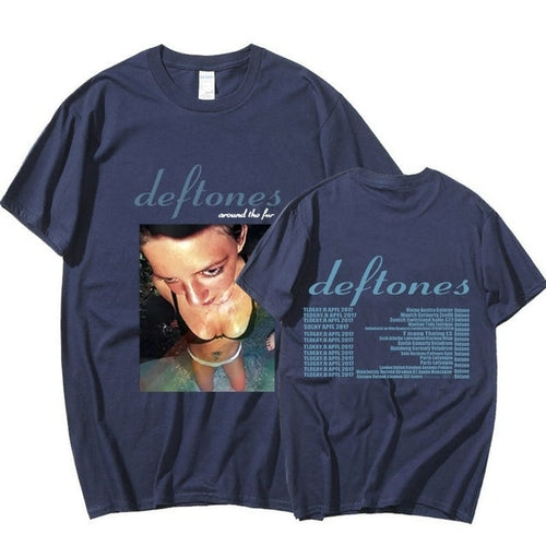 Deftones Around The Fur Tour Band Concert T-shirt Punk Hippie T-shirts