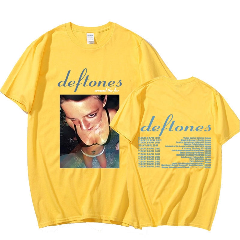 Deftones Around The Fur Tour Band Concert T-shirt Punk Hippie T-shirts