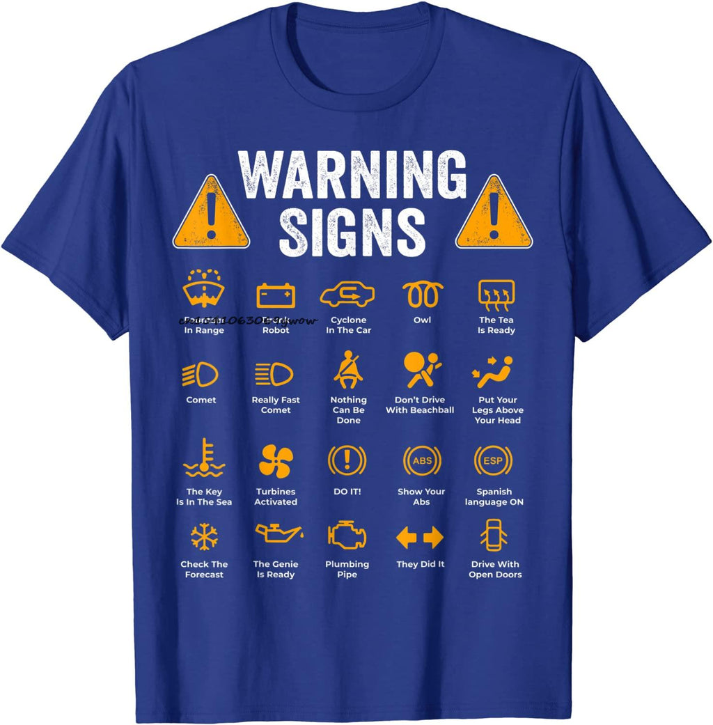 Funny Driving Warning Signs 101 Auto Mechanic Gift Driver T Shirt
