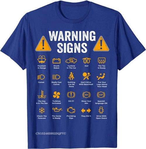 Funny Driving Warning Signs 101 Auto Mechanic Gift Driver T Shirt