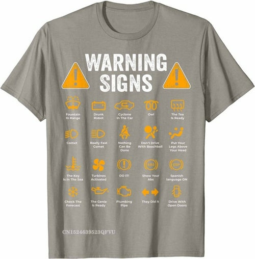 Funny Driving Warning Signs 101 Auto Mechanic Gift Driver T Shirt