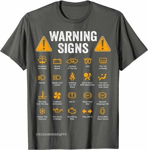 Funny Driving Warning Signs 101 Auto Mechanic Gift Driver T Shirt