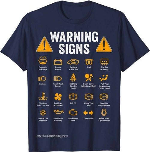 Funny Driving Warning Signs 101 Auto Mechanic Gift Driver T Shirt