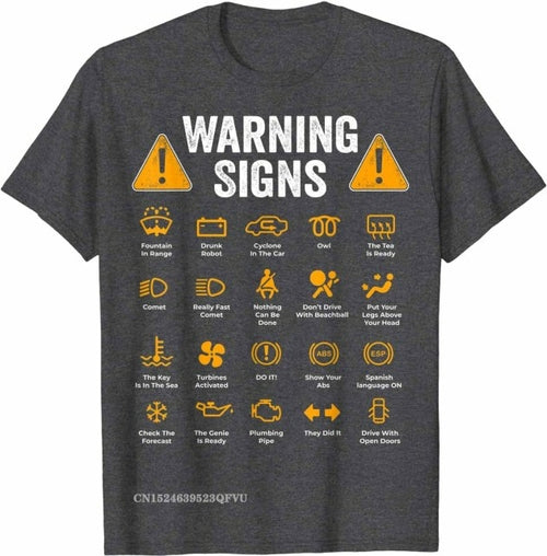 Funny Driving Warning Signs 101 Auto Mechanic Gift Driver T Shirt