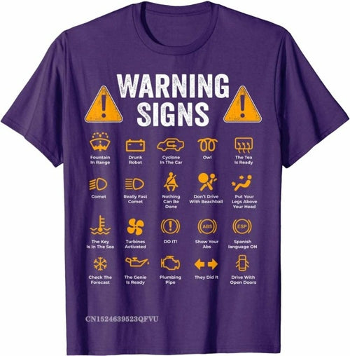 Funny Driving Warning Signs 101 Auto Mechanic Gift Driver T Shirt