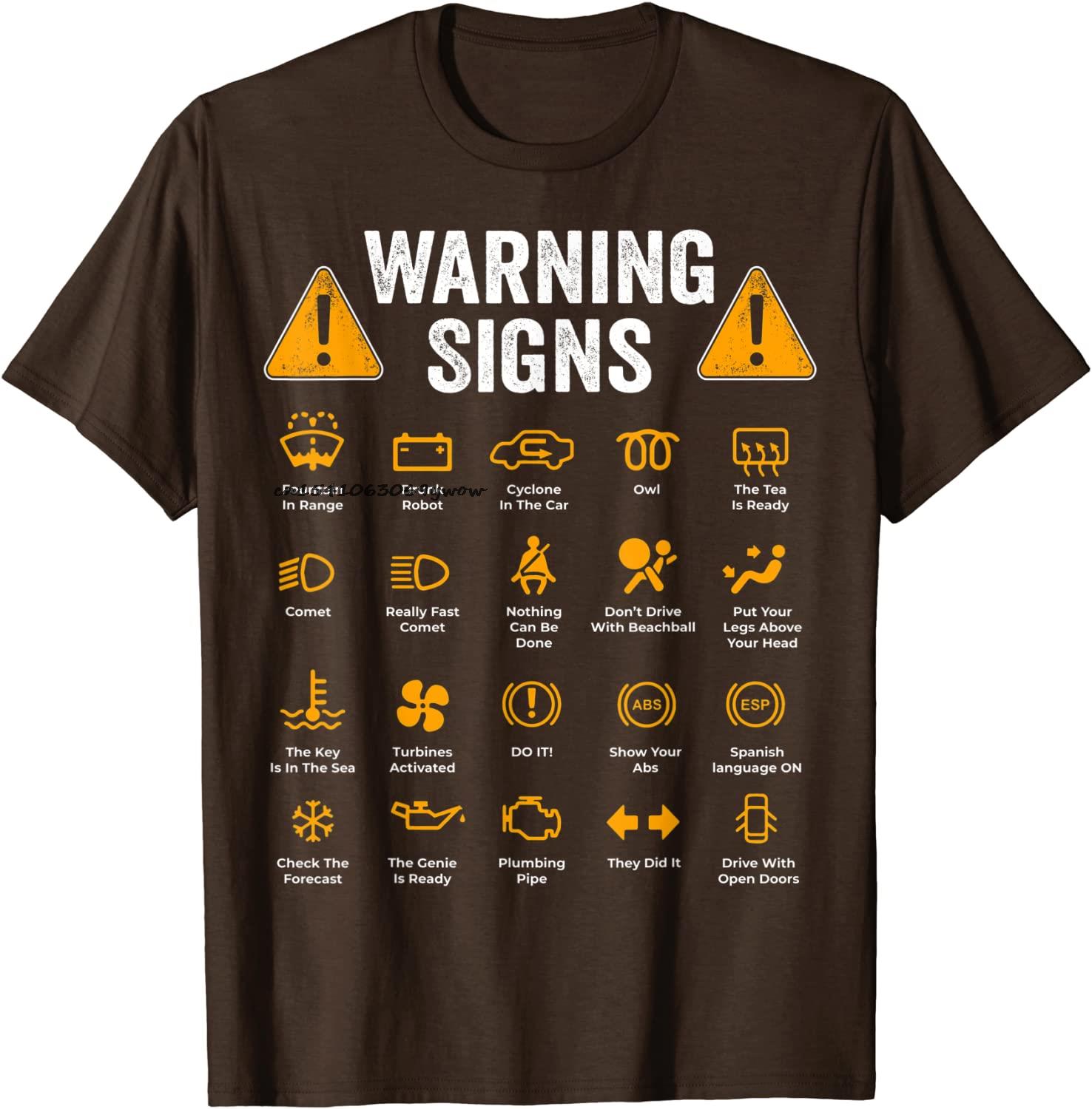 Funny Driving Warning Signs 101 Auto Mechanic Gift Driver T Shirt