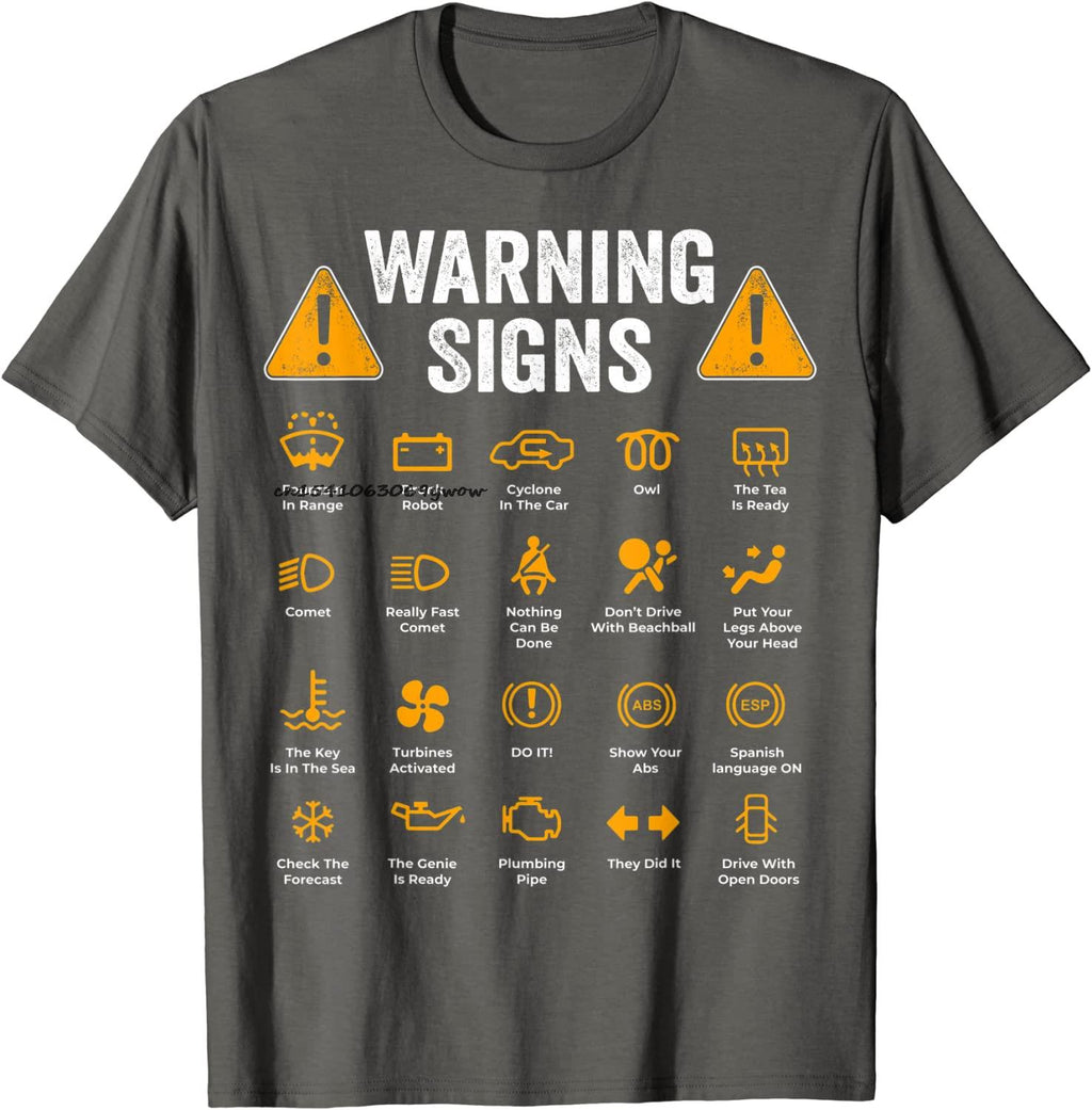 Funny Driving Warning Signs 101 Auto Mechanic Gift Driver T Shirt