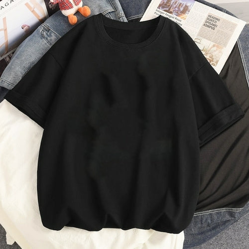 Goth Short Sleeve Women's T shirt Oversized Letters Demon Print Punk