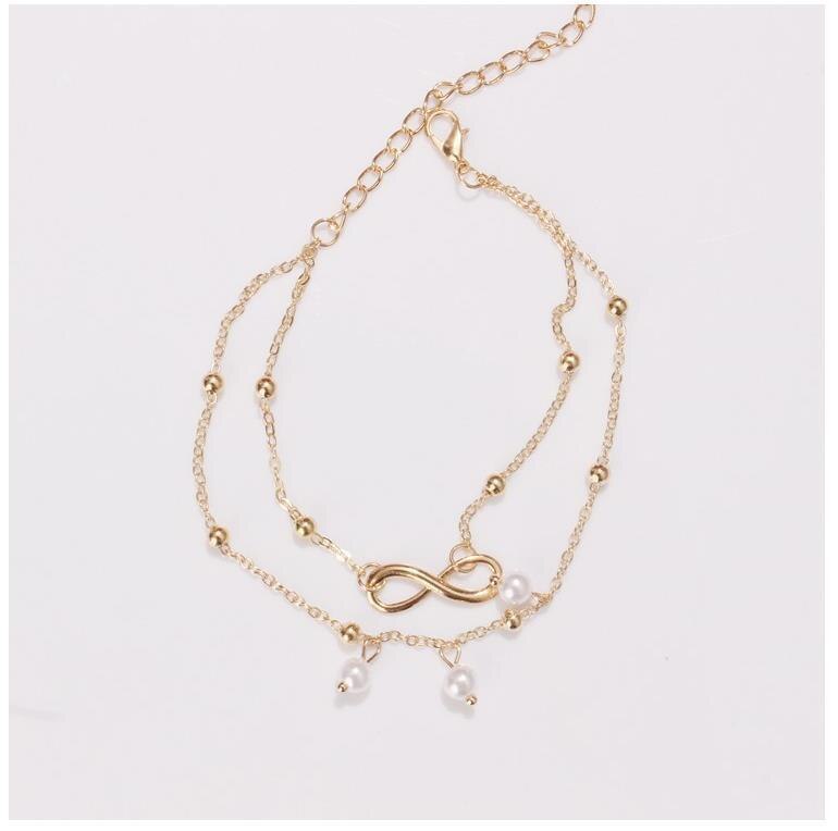 Aliexpress Butterfly Pendant Anklets Foot Chain Summer Yoga Beach Leg Bracelet Handmade Anklet Rose Gold Silver Color Jewelry