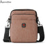 Soperwillton bolsa de ombro masculina, bolsa crossbody com porta usb para ipad de 7.9 '', resistente à água, bolsa de viagem oxford com zíper, cinto masculino #1042