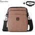 Soperwillton bolsa de ombro masculina, bolsa crossbody com porta usb para ipad de 7.9 '', resistente à água, bolsa de viagem oxford com zíper, cinto masculino #1042
