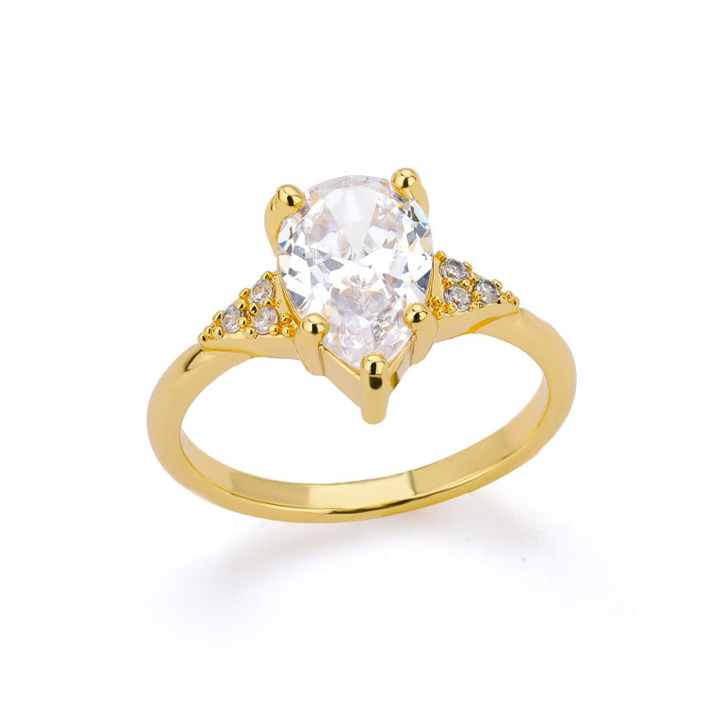 Heart Rings For Women Stainless Steel Gold Silver Color Heart Wedding Couple Rings Aesthetic Jewelry Anniversary Bague Femme
