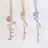 VishowCo Custom Name Necklace Stainless Steel Gold Choker Personalized Birth Month Flower Name Necklace Lover Birthday Gift