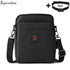 Soperwillton bolsa de ombro masculina, bolsa crossbody com porta usb para ipad de 7.9 '', resistente à água, bolsa de viagem oxford com zíper, cinto masculino #1042