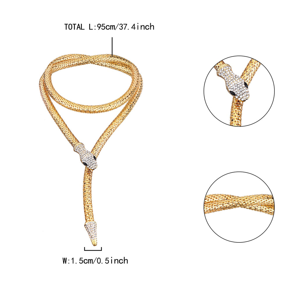 Snake Necklace Women Goth чокер Collares Aesthetic Choker Animal Jewelry Neck Collier Femme Gargantilla Mujer Party Gift Serpent