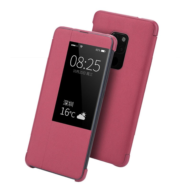KONGBG Luxury Flip Case For Huawei Mate 20 Pro Leather Smart View Flip Cover 360 Full Cover For Huawei Mate20 Mate 20 Cases