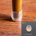 4pc Small Non-slip Round Home Chair Leg Foot Protect Felt Pad Furniture Table Sofa Base Cap Cover Floor Protection Silence NO.14