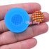 QYL157 15.2mm Round Waffer Cookie Silicone Mold - for Cake Decoration Biscuit Candy Chocolate Resin Charm Jewelry Pendant