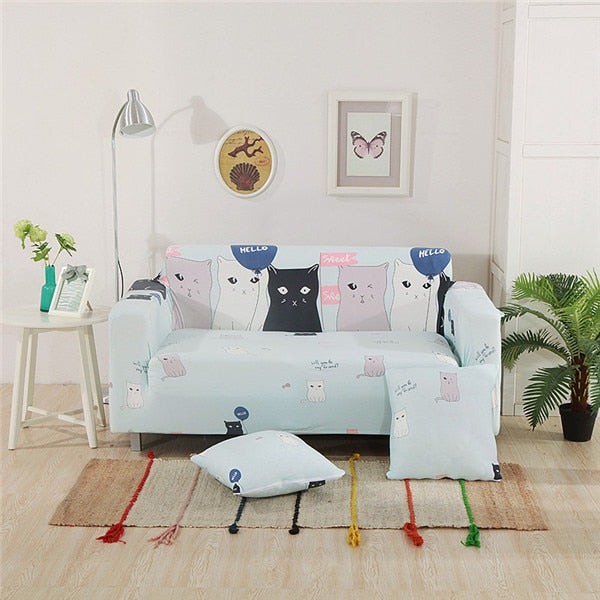 1PC Elastic Printed Sofa Covers Stretch Universal Sectional Throw Couch Corner Cover Cases for Furniture Armchairs Home Decor
