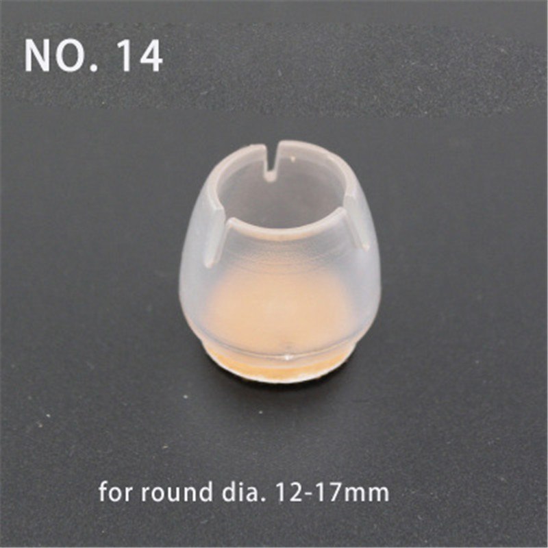 4pc Small Non-slip Round Home Chair Leg Foot Protect Felt Pad Furniture Table Sofa Base Cap Cover Floor Protection Silence NO.14