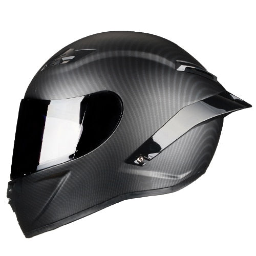 Carbon Fiber Full Face Motorcycle Helmet Racing Helmet Motocross Off Road Kask Casco De Moto Motociclista DOT Approved