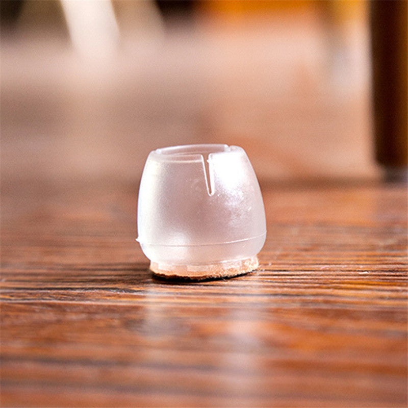 4pc Small Non-slip Round Home Chair Leg Foot Protect Felt Pad Furniture Table Sofa Base Cap Cover Floor Protection Silence NO.14