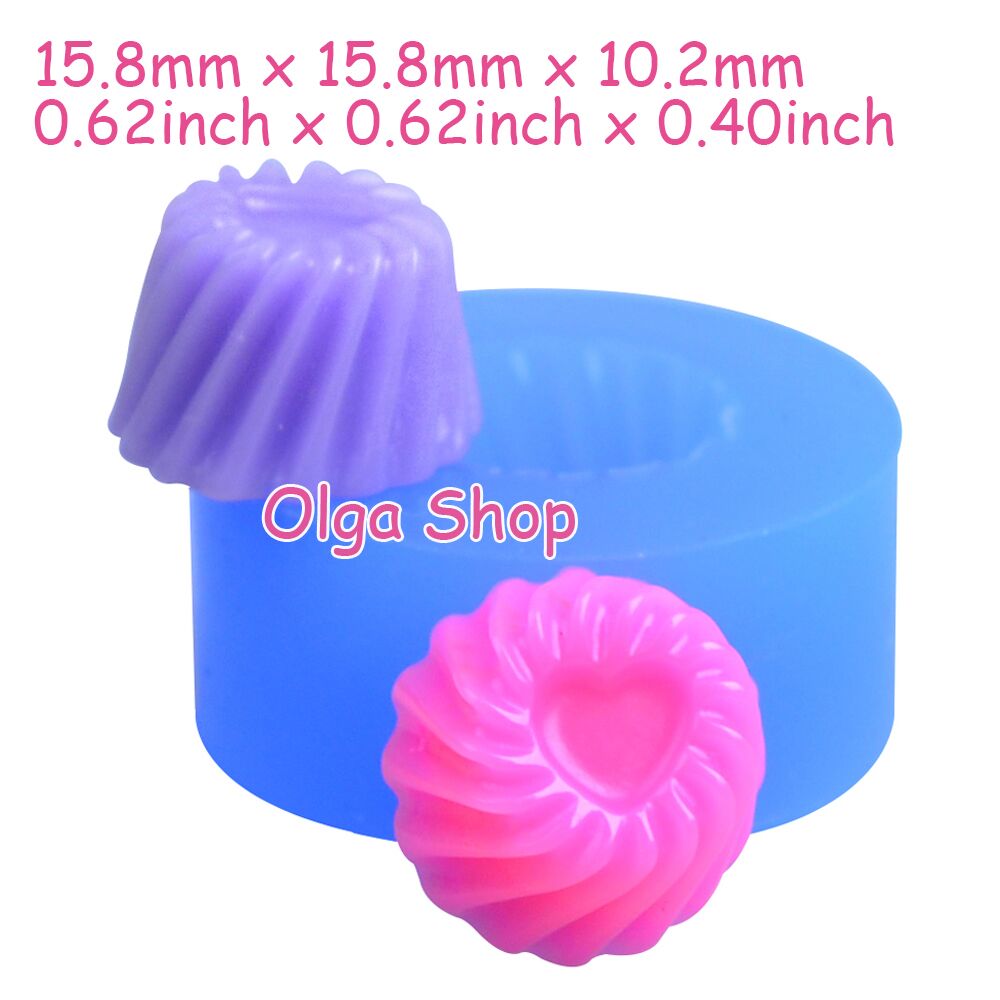 GYL011 15.8mm Jelly Silicone Mold Charm Resin Jewelry Making Pendant Sugarcraft Miniaturesweet Candy Chocolate Fondant 