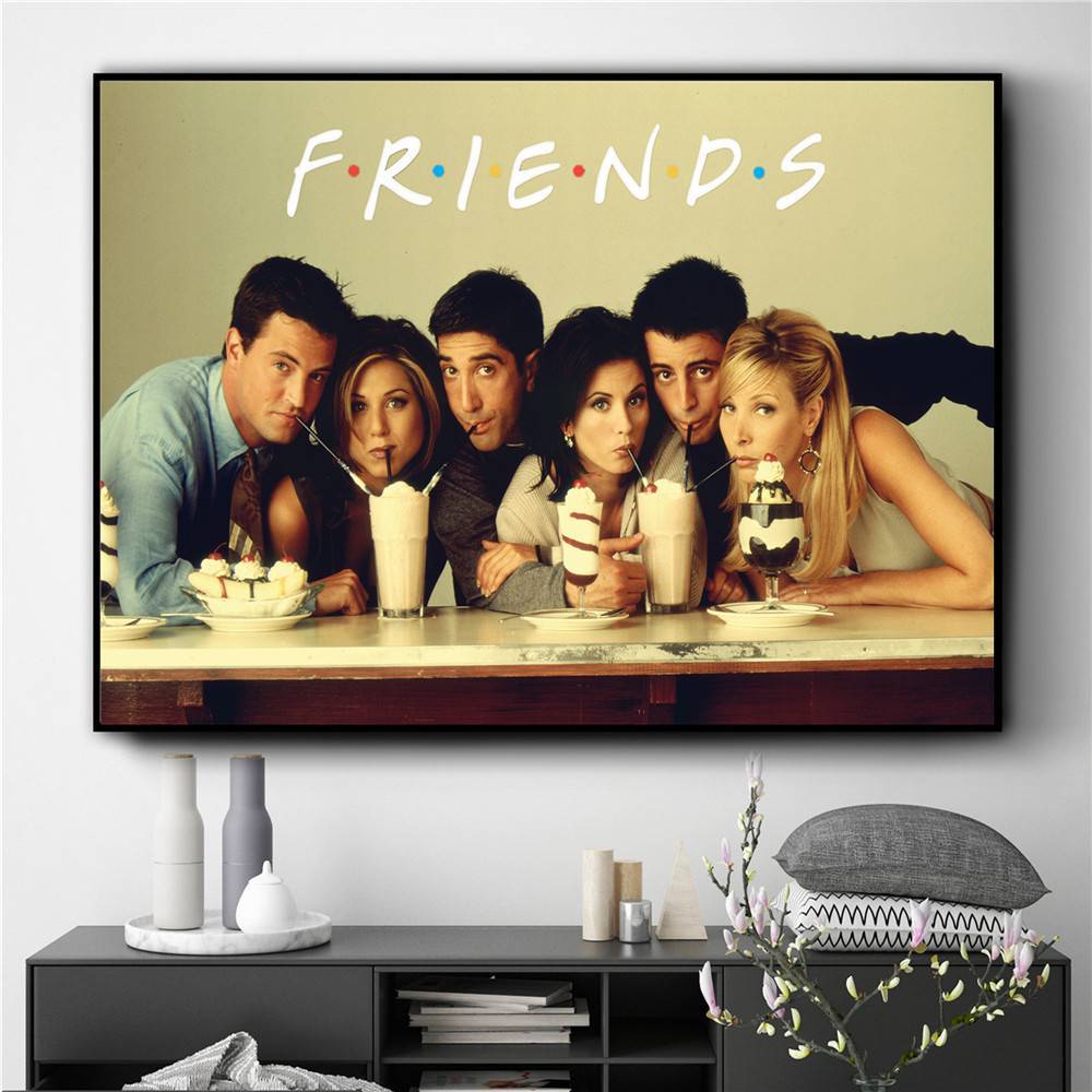 Friends TV Show Classic Quote Posters and Prints Wall art Decorative Picture Canvas Painting For Living Room Home Decor Unframed