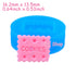 QYL017 16.2mm Square Cookie Silicone Mold - Miniature Food Cake Decoration Fondant DIY Biscuit Resin Jewelry Making Cabochon