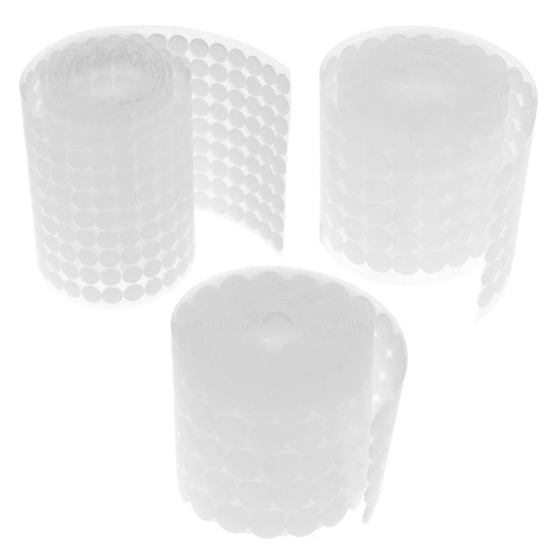 10/15/20mm 500 Pairs Double-sided Self Adhesive Fastener Tape Hook Loops Sticker Adhesive Fastener Tape Hooks Loops Disks