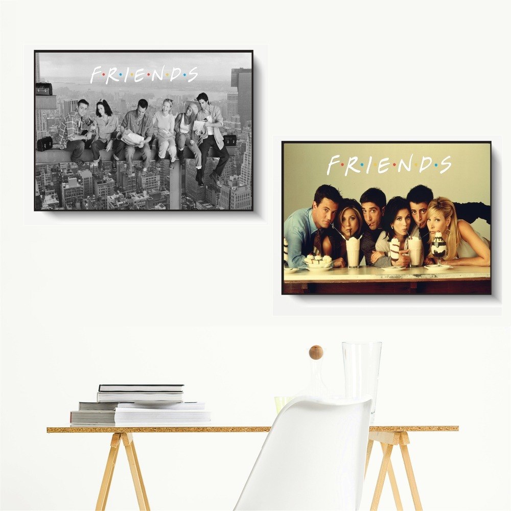 Friends TV Show Classic Quote Posters and Prints Wall art Decorative Picture Canvas Painting For Living Room Home Decor Unframed