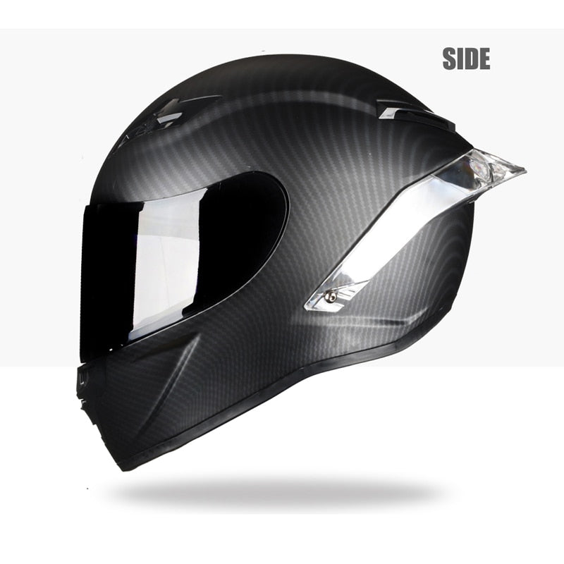 Carbon Fiber Full Face Motorcycle Helmet Racing Helmet Motocross Off Road Kask Casco De Moto Motociclista DOT Approved 