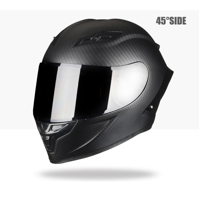 Carbon Fiber Full Face Motorcycle Helmet Racing Helmet Motocross Off Road Kask Casco De Moto Motociclista DOT Approved 