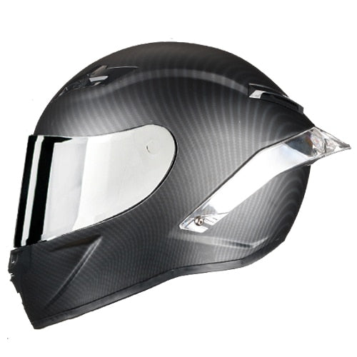 Carbon Fiber Full Face Motorcycle Helmet Racing Helmet Motocross Off Road Kask Casco De Moto Motociclista DOT Approved