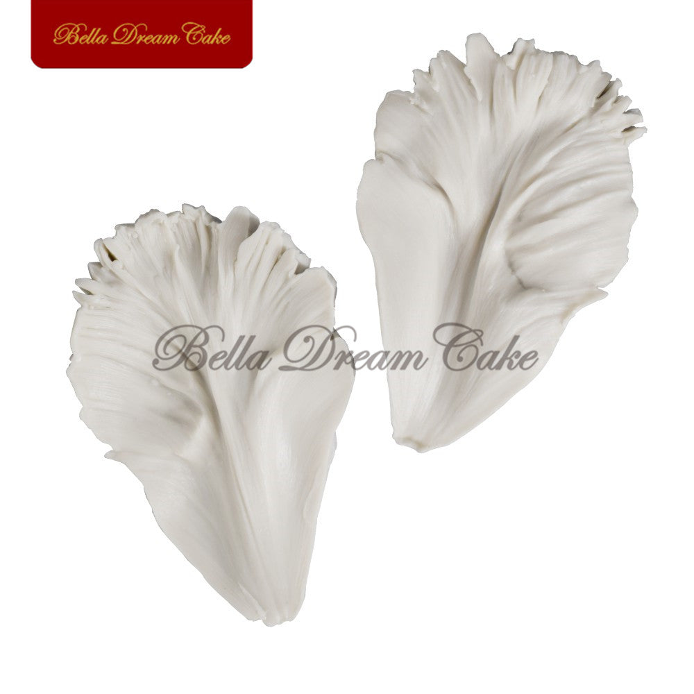 Parrot Tulip Flower Petal Veiner Silicone Mold DIY Soap GumPaste Mold Fondant Sugarcraft Mould Set Cake Decorating Tool Bakeware