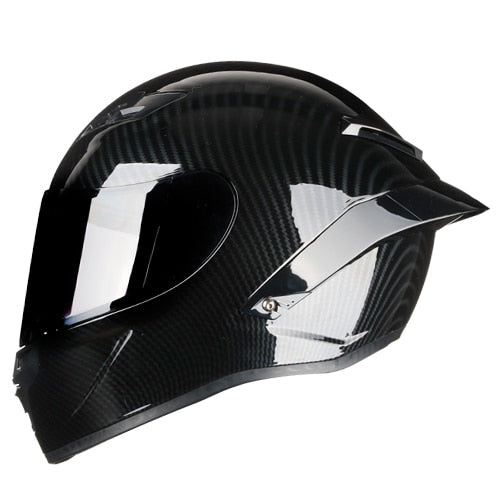 Carbon Fiber Full Face Motorcycle Helmet Racing Helmet Motocross Off Road Kask Casco De Moto Motociclista DOT Approved
