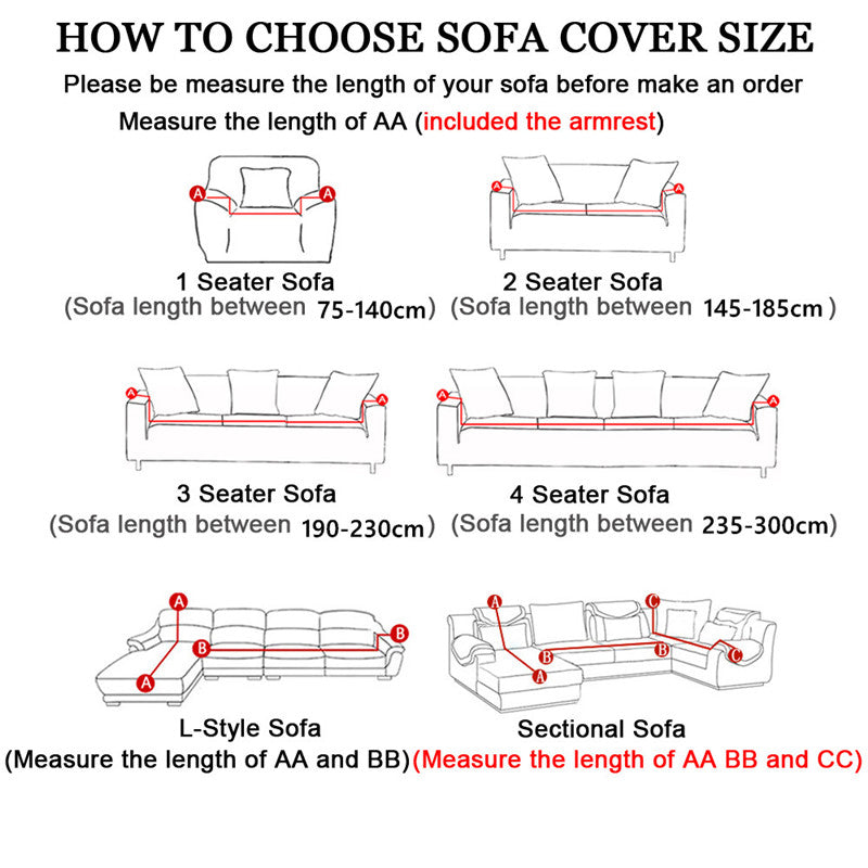 1PC Elastic Printed Sofa Covers Stretch Universal Sectional Throw Couch Corner Cover Cases for Furniture Armchairs Home Decor 
