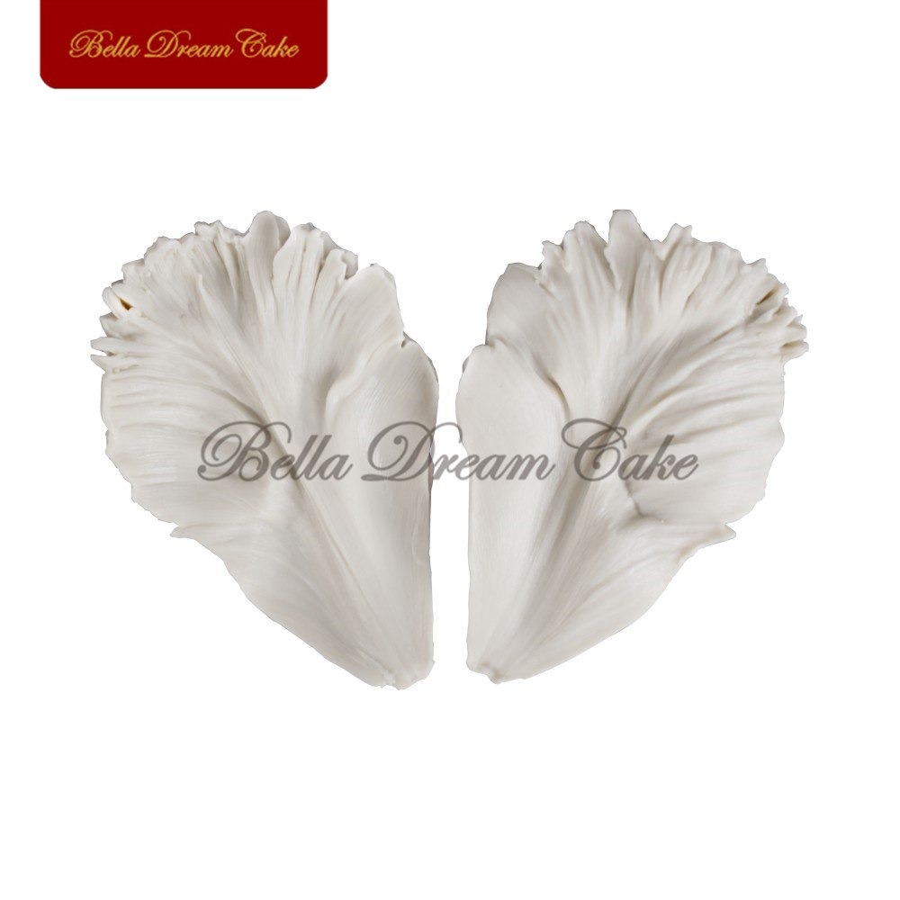 Parrot Tulip Flower Petal Veiner Silicone Mold DIY Soap GumPaste Mold Fondant Sugarcraft Mould Set Cake Decorating Tool Bakeware