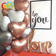 10pcs 18 inch Chrome metal balloon Heart Star Round matte helium balloon Wedding party decor Supplies birthday balloons shower 